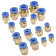 Pneumatic Push-in Fittings Quick Disconnect Air Hose Attachments