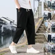 Mens Spring Summer Casual Pants Mens Wild Cotton And Linen Loose Linen Pants