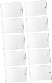 QUMIIRITY 10Pcs Magnetic Game Card Box Transparent Card Holder Organizer Storage Case with Display