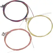 Parliky 6 Pack Guitar Strings Acoustic Guitar Strings Set Replacement Kit Bright Focused Tone