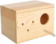 Budgie Bird and Love Bird breeding nest Wooden Box, 12" Wide x 6" Long x 6" Tall