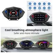 Digital Car HUD Speedometer Head Up Display GPS Slope Meter Speedometer Alarm (for: Honda Civic)