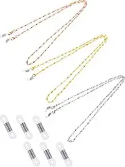 Tatuo 3 Pcs Glasses Chain For Women Eyeglasses Chain Eye Glasses Holde