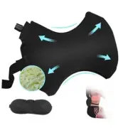 Inflatable Lumbar Pillow for Office Chair, Memory Foam Back Support for Car