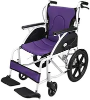 Foldable Wheelchair Back, Self-pushing Aluminum Lightweight Seat 16 Inch Wheel