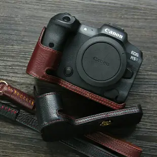 適用佳能R5相機包canon eos R6二2保護套 R7底座半套 真皮R8皮套