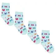 4x Socksmith Kids/Children Novelty Breathable Socks Cats Meow