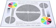 ARTIBETTER Camera Lens Calibration Card Security Camera Testing Accessories Lens Test Chart Adjustment for Quick Deployment Monitoring Environments