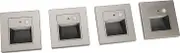 Jectse Motion Sensor Step Lights, Professional 4pcs Staircase Light for Hallway for Bedroom (Grey)