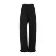 [Phoebe Philo] Phoebe Philo-Black Cotton Arch Jeans-Donna 40 FR
