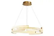 100cm Dimmable Gold Crystal Pendant Light with Remote