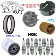 Tune Up Kit Filters Cap Wire Spark Plugs For FORD E-150 ECONOLINE V8 5.8L 1987 (for: Ford)