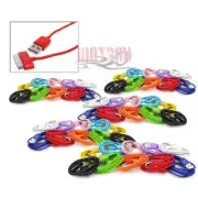 5X 10-COLOR 10FT USB 30PIN CABLE DATA SYNC CHARGER FOR GALAXY TAB 7 8.9 10.1
