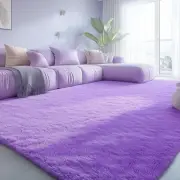 Soft Fluffy Area Rug 8'x10' Purple Shaggy High Pile Non Slip