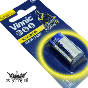 Vinnic 銀戰士 4LR44 L1325F 鹼性電池 ALKALINE 6V 大洋國際電子