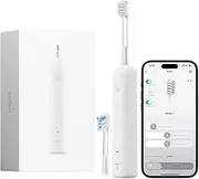 Laifen Wave Special Electric Toothbrush, New 2025 Version Oscillation & Vibration Sonic Electric Toothbrush for Adults with App, 2 Brush Heads, IP68 Waterproof Travel Powered Toothbrush (White)