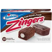 Hostess Chocolate Zingers 10 Pack 360g
