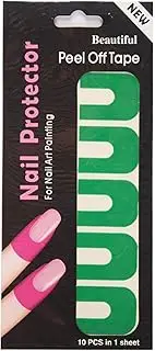 Cuticle Protector for Gel Nail Painting,Soft Elastic U-Shape Nail Polish Guards | Nail Tape for Fingers, Peel Off Nail Stickers, Spill Proof Stickers, Hand Supplies for Girls, Adults