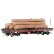 Bachmann 18332 HO Scale ACF 40 Log Car with Logs (1906-1935)