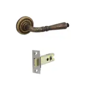 Zanda Balmain Door Lever on Round Rose - Available in Passage and Entrance Set