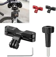 Premium Bike Seat Mount for Action Cameras for Action5Pro/Insta360 X4 Lightweight Mount Bracket Mountain Bike Clip Bracket (Black)