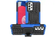 Samsung Galaxy A52S Case, Shockproof Heavy Duty Tough Kickstand Protective Rugged Case Cover (Blue)