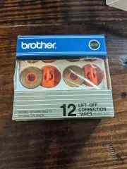 [NEW] Brother Typewriter Lift-Off Correction Tapes 12-Pack - Model 3010 Genuine