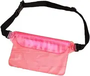[LIFKICH] Waist Bag PVC Adjustable Pouch for Beach Swimming Boating Fishing Snowproof Dirtproof Sandproof Case with Lightweight Design and Ample Space for Phones Keys Pink