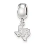 Sterling Silver Texas A&M University XS Dangle Bead Charm