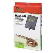 Zilla Heat Mat Terrarium Heater 8 x 12 Inch Carbon Fiber for Reptiles