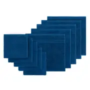 LINENOVA 100% Cotton Face Towels Washers Set(10 Pack) - Navy