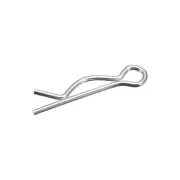 2mm x 43mm Carbon Steel R Shaped Spring Cotter Clip Pin Fastener Hardware 20 Pcs