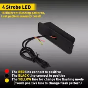 LED Strobe Light Bar Hazard Warning Flashing Beacon 12-24V Pickup, Off-road (for: Renault)