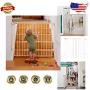 34" Extra Tall Baby Gate with Walk-Thru Door - No Threshold Safety Solution
