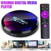 H96 Smart TV BOX for Android 13.0 Quad Core 6K WIFI Media Stream Player w/Remote