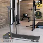 2hp Treadmill Electric Walking Pad Foldable Under Desk Home Gym Fitness Grey