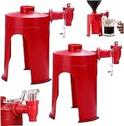 Soda Dispenser, 2PCS Plastic Upside Down Soda Bottle Dispenser with Tap, Leakproof Drink Bottle Inverted Drinking Fountain Non Slip Touchless Beverage Machine for Party Home Bar-