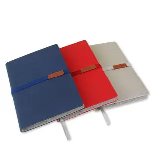 DATA MATE B6高級皮套平裝筆記本/ 紅色/ 文藝莊園