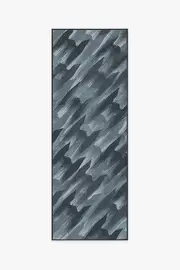 75' x 215' | Machine Washable Runner Rug | Kid & Pet Friendly | Indoor Rug | TIE Fighter Houndstooth Blue Flatwoven Rug | Ruggable