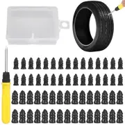 60 Pcs Tire Plug Kit Rubber Nails Vacuum Tyre Repair Screws for Car Motorcycle