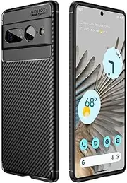 HEYUS Case for Google Pixel 7 Pro 2022, Protective Carbon Fiber Case Cover Compatible with Google Pixel 7 Pro Lightweight Ultra Thin Slim