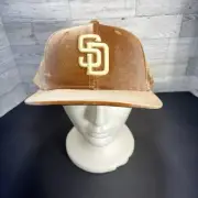 New era vintage velvet 5950 18573 sadpad 7 5/8 San Diego Padres cap NWT