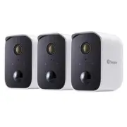 Swann CoreCam Wireless Camera 3 Pack 2-Way Talk 100% Wireless Security Cameras