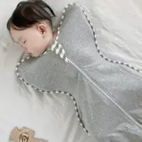 在飛比找樂天市場購物網優惠-嬰兒抱被 襁褓睡袋 新生兒睡袋 睡袋嬰兒春秋冬款防驚跳投降式