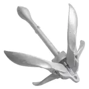 Folding Galvanised Grapnel Anchor 0.7/1.5 KG For Jetski Kayak Inflatable Boat