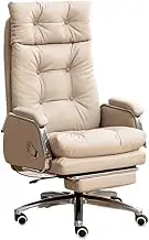 Ergonomic Office Chair Premium Comfort Office Chair Reclining Leather Executive Chair for Home and Office Desk Chair