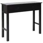 NNEVL Console Table Black 90x30x77 cm Wood