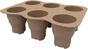 Whtkoph Flower Flower Sowing Tray of Light Reusable Propagation, Professional Easy to Use A Versatile Culture Tray with, Brown, as described