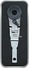 711L Flat End Flex Head EDC Ratchet Wrench - Screwdriver Accessory Compatible with Multitools' Flat Bit Adapters