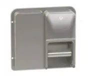 Presale Bradley Diplomat Partition 5A20 Toilet Roll Dispenser Double - Silver